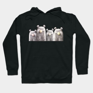 It's a Family of Bears - Black Bear Family Hoodie